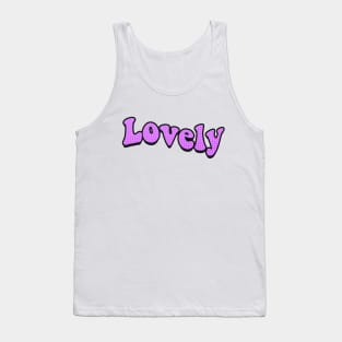 Lovely Purple Text Tank Top